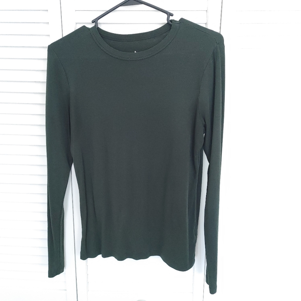 Forest Green Long Sleeve T Sz M